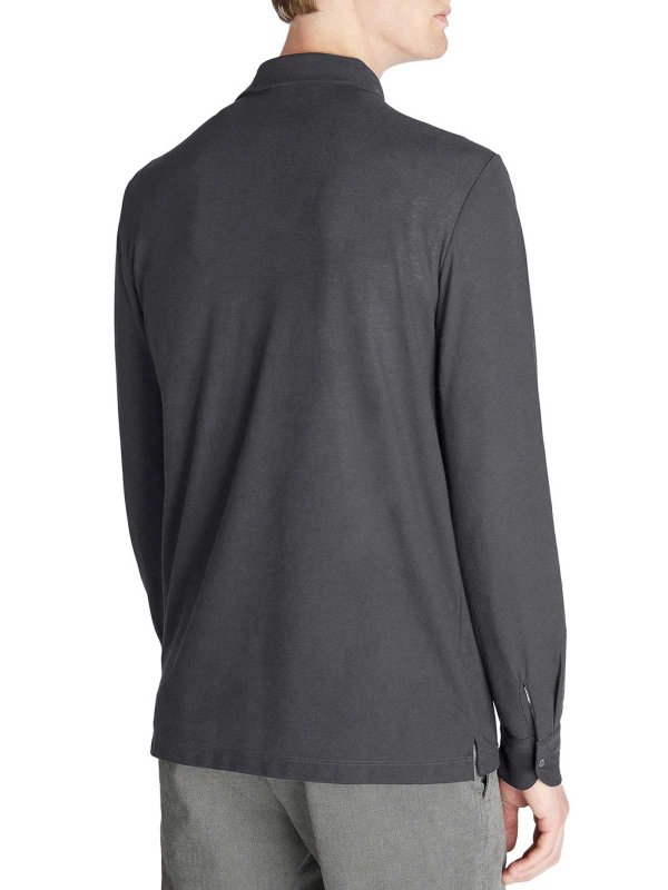 The Best Shops ZANONE: polo - Polo Slim Fit In Cotone Ghiaccio