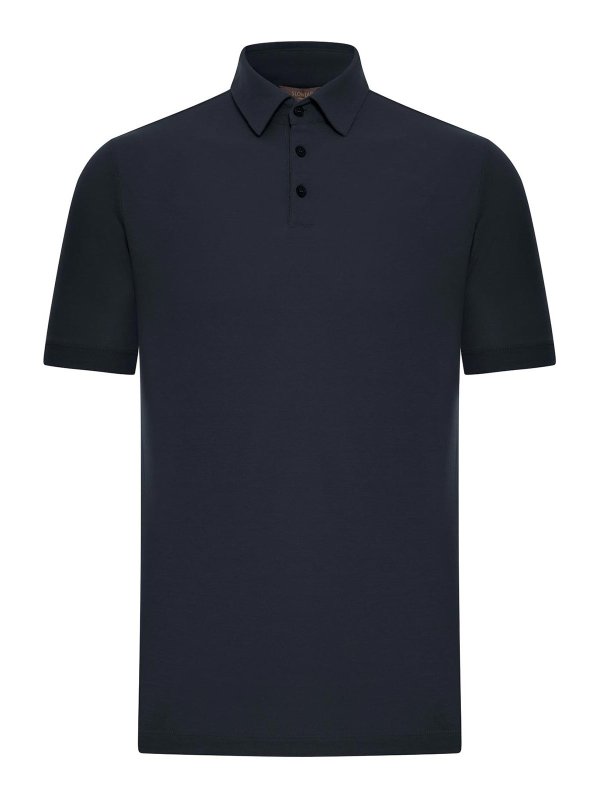ZANONE: polo shirts - Slim Fit Polo In Ice Cotton