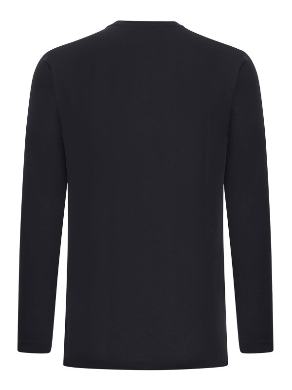 ZANONE: t-shirts online - Slim Fit Long-Sleeved Ice Cotton T-Shirt