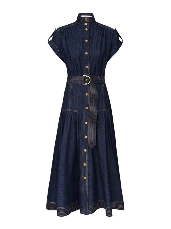 ZIMMERMANN: ショートドレス - ショートドレス - ブルー