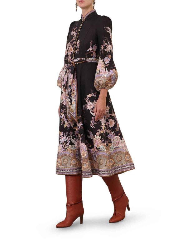 Midi Linen Dress With Buttons Replica 
online: ZIMMERMANN