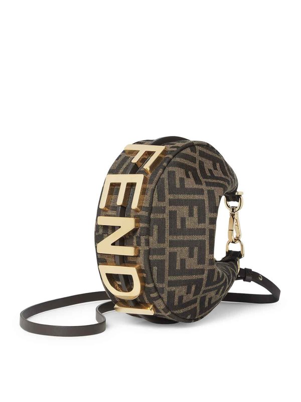 The Best Shops FENDI: wallets & purses - Graphy Minibag In Ff Jacquard Fabric