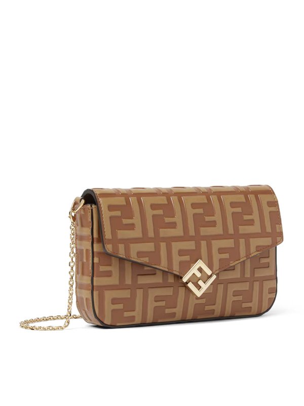 FENDI: wallets & purses online - Two-Tone Ff Leather Wallet