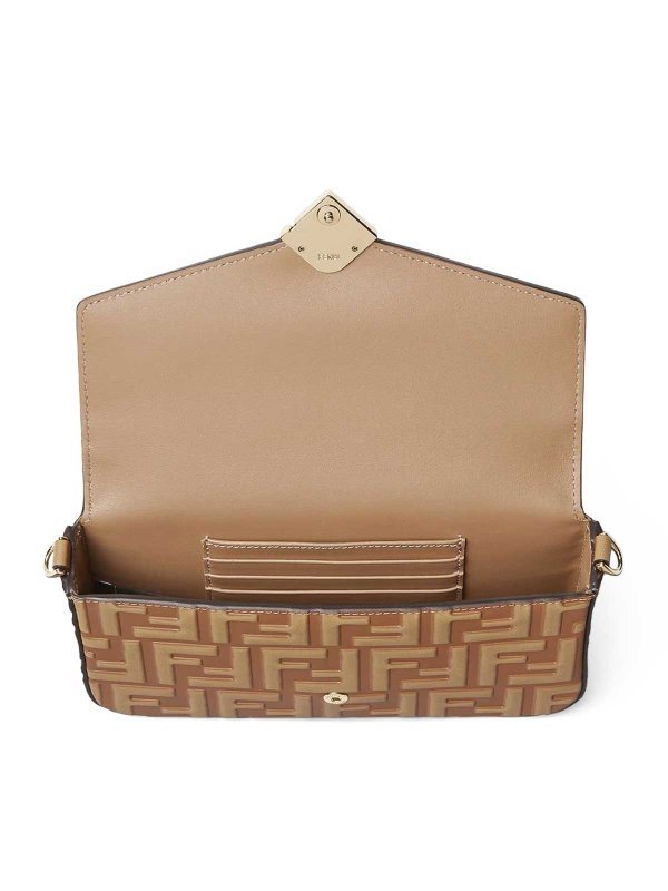 Two-Tone Ff Leather Wallet shop online: FENDI