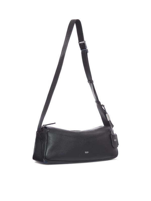Max Mara: shoulder bags online - Hammered Leather Shoulder Bag
