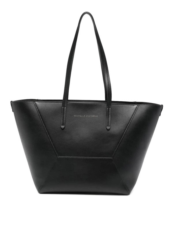 BRUNELLO CUCINELLI: トートバッグ - トートバッグ - 黒
