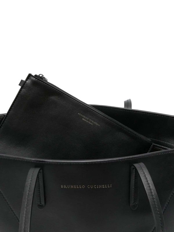 トートバッグ - 黒 shop online: BRUNELLO CUCINELLI