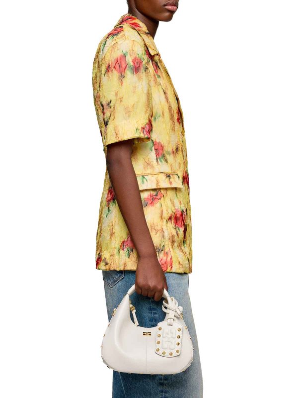 GANNI: shopper online - Mini Borsa Hobo Con Borchie