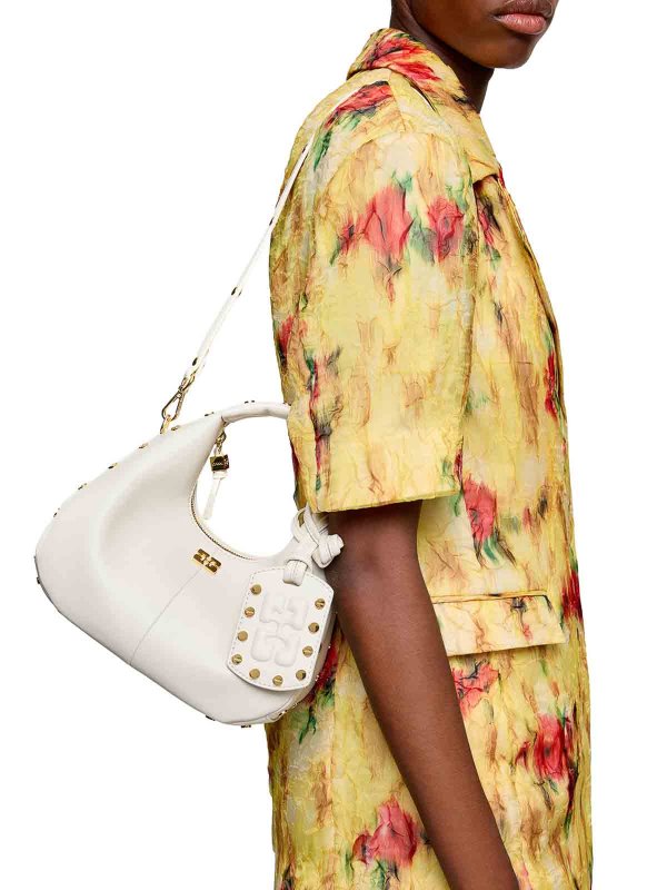 The Best Shops GANNI: shopper - Mini Borsa Hobo Con Borchie