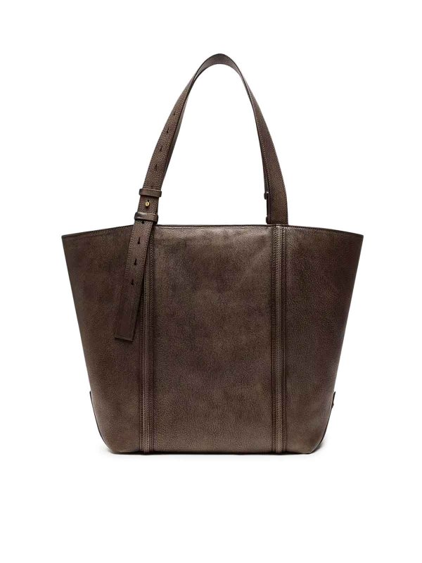 24/7 East West Bag In Distressed Leather Replica 
online: GOLDEN GOOSE