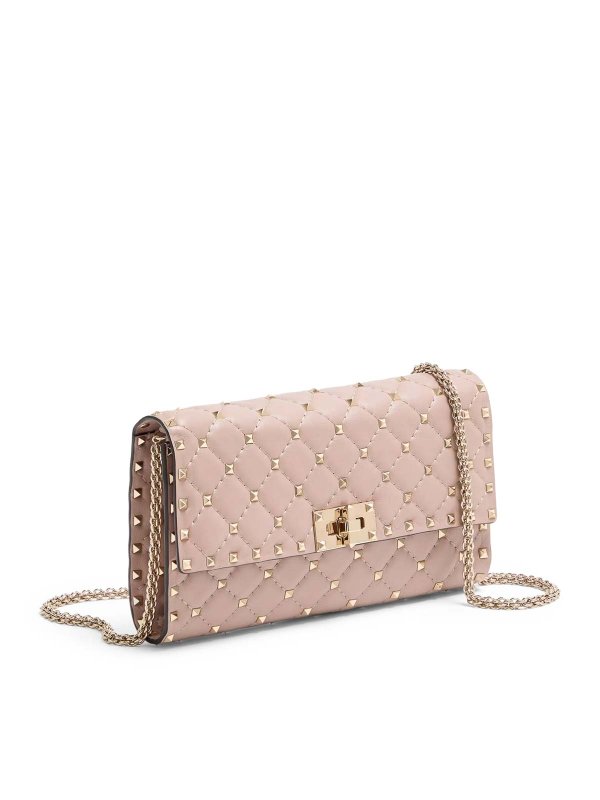The Best Shops VALENTINO GARAVANI: shoulder bags - Rockstud Spike Nappa Shoulder Bag