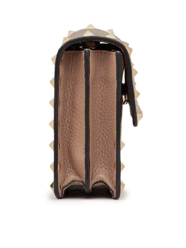 Rockstud Chain Pouch In Garnet Calfskin Replica 
online: VALENTINO GARAVANI