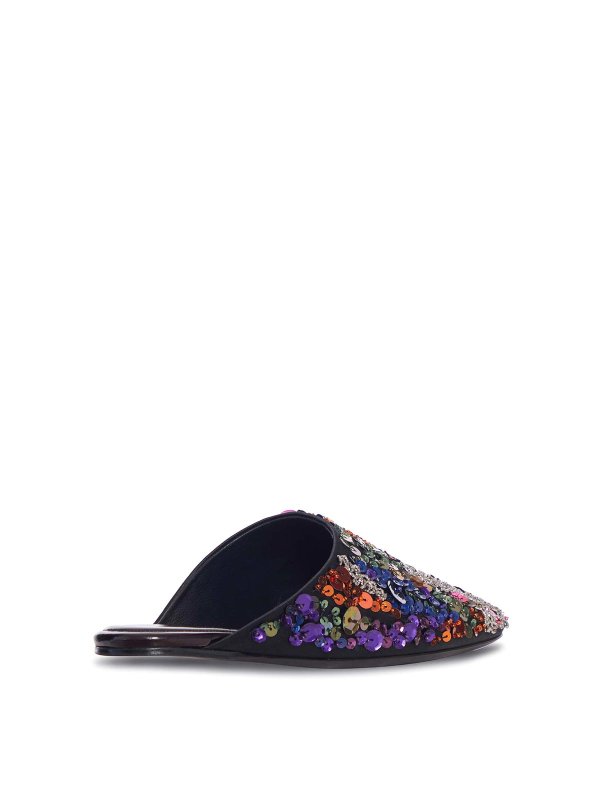 The Best Shops DRIES VAN NOTEN: ミュール - ミュール - マルチカラー