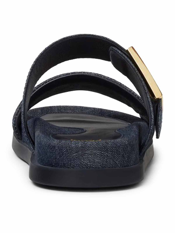 The Best Shops FENDI: sandals - Slide Feel In Denim Fabric