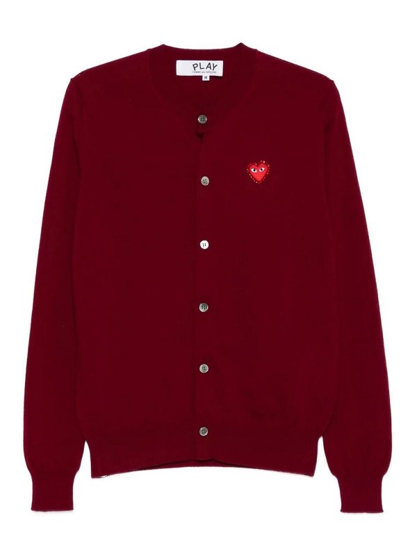 COMME DES GARCONS: カーディガン - カーディガン - 赤