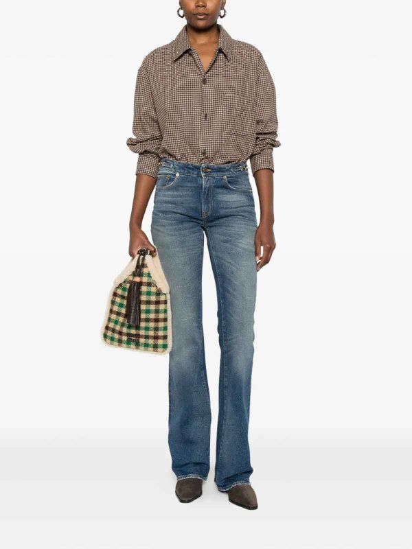 GOLDEN GOOSE: ブーツカットジーンズ online - ブーツカットジーンズ - ブルー