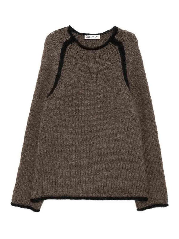 OUR LEGACY: Pull col rond - Pull Col Rond - Marron