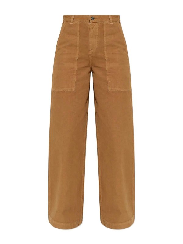 MONCLER: pantaloni casual - Pantaloni di cotone