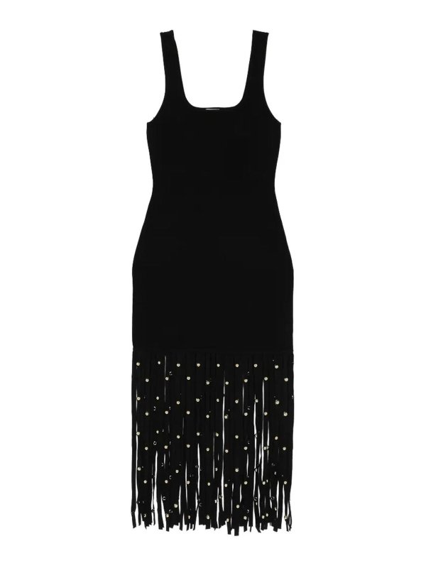JONATHAN SIMKHAI: Robe longueur genou - Robe Au Genou - Noir