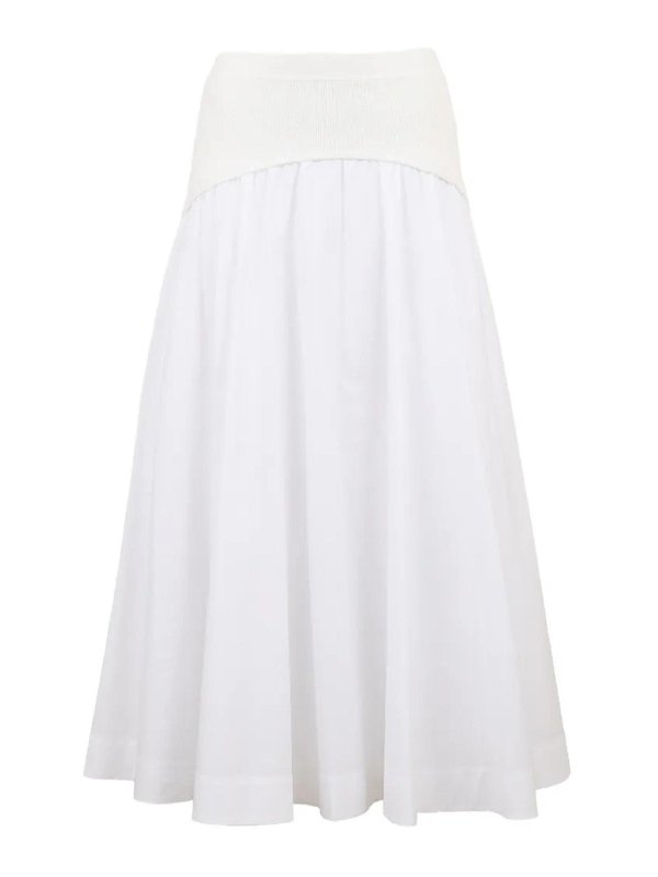 JONATHAN SIMKHAI: Knielange und Midi Röcke - Midirock - Weiß