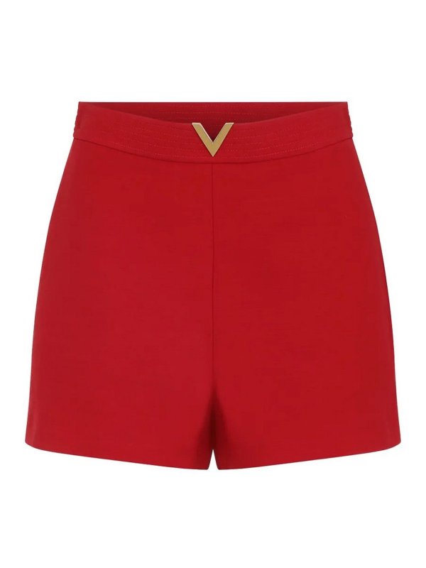 VALENTINO GARAVANI: トラウザーショーツ - ショートパンツ - 赤