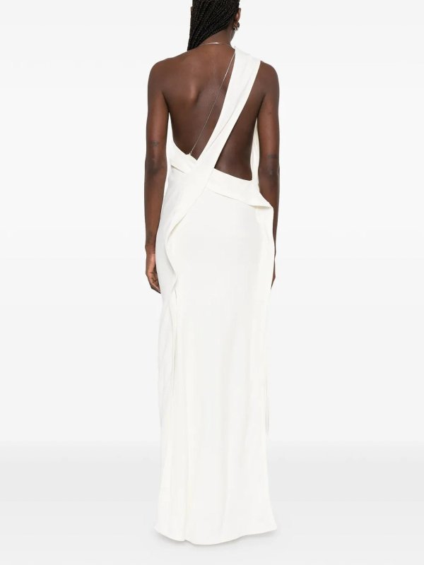 イブニングドレス - 白 shop online: VICTORIA BECKHAM