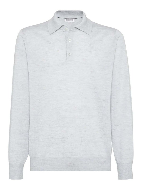 BRUNELLO CUCINELLI: ポロシャツ online - ポロシャツ - ブルー