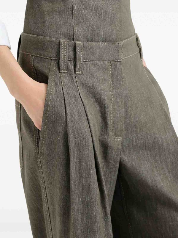 The Best Shops BRUNELLO CUCINELLI: Pantalons casual - Pantalons Décontractés - Vert
