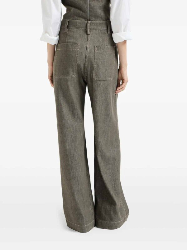 Pantalons Décontractés - Vert shop online: BRUNELLO CUCINELLI