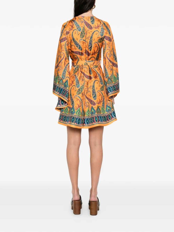 Knielanges Kleid - Orange shop online: ETRO