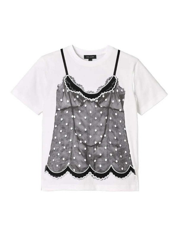 MARC JACOBS: t-shirt - Trompe Loeil Cami Tee