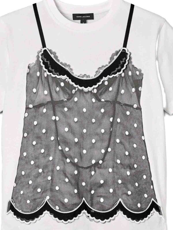 MARC JACOBS: t-shirt online - Trompe Loeil Cami Tee