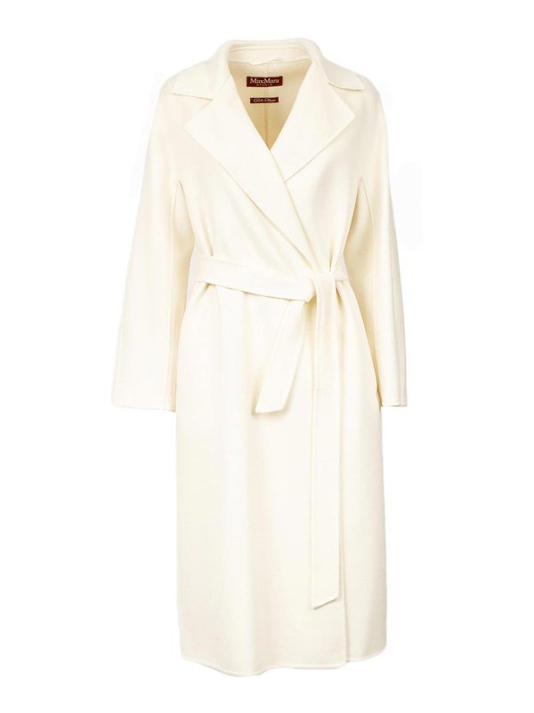 MAX MARA STUDIO: Abrigos semilargos - Abrigo Midi - Blanco