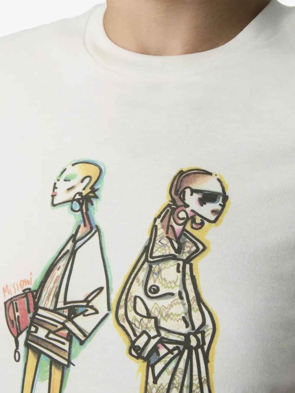 The Best Shops MISSONI: t-shirts - Print Sketch Tee