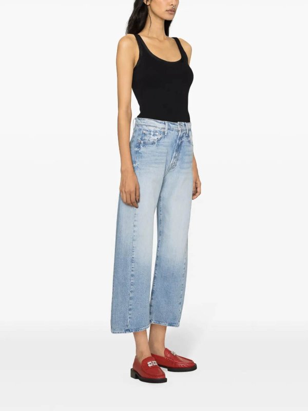 The Best Shops MOTHER: Straight Leg Jeans - Straight Leg Jeans - Hellblau