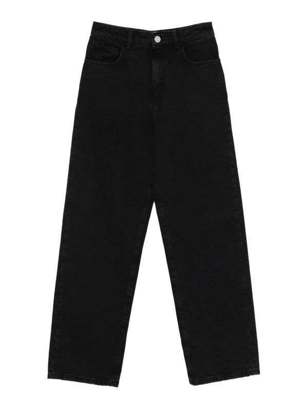 ROHE: Jeans Rectos - Vaqueros Rectos - Negro