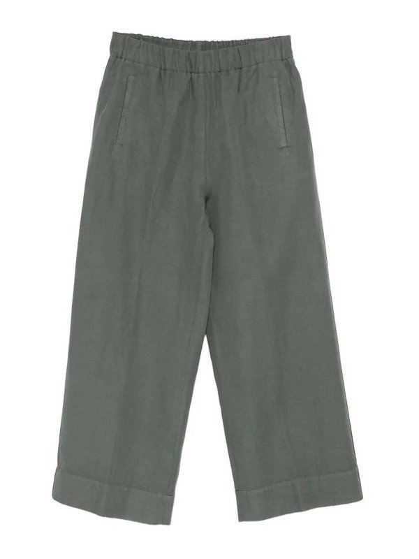 ROSSO35: Pantalons casual - Pantalons Décontractés - Vert