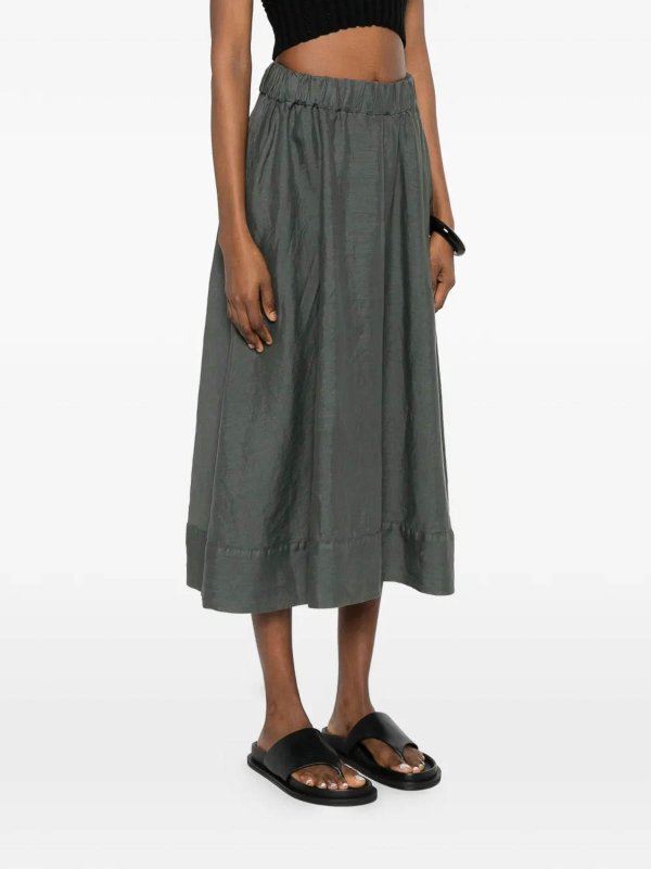 The Best Shops ROSSO35: Knielange und Midi Röcke - Midirock - Grün