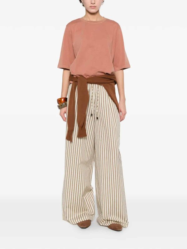 SESSùN: Strickpullover mit Rundhalsausschnitt online - Rundhalspullover - Braun