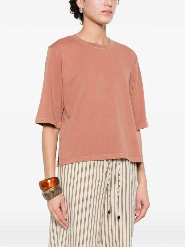 The Best Shops SESSùN: Strickpullover mit Rundhalsausschnitt - Rundhalspullover - Braun