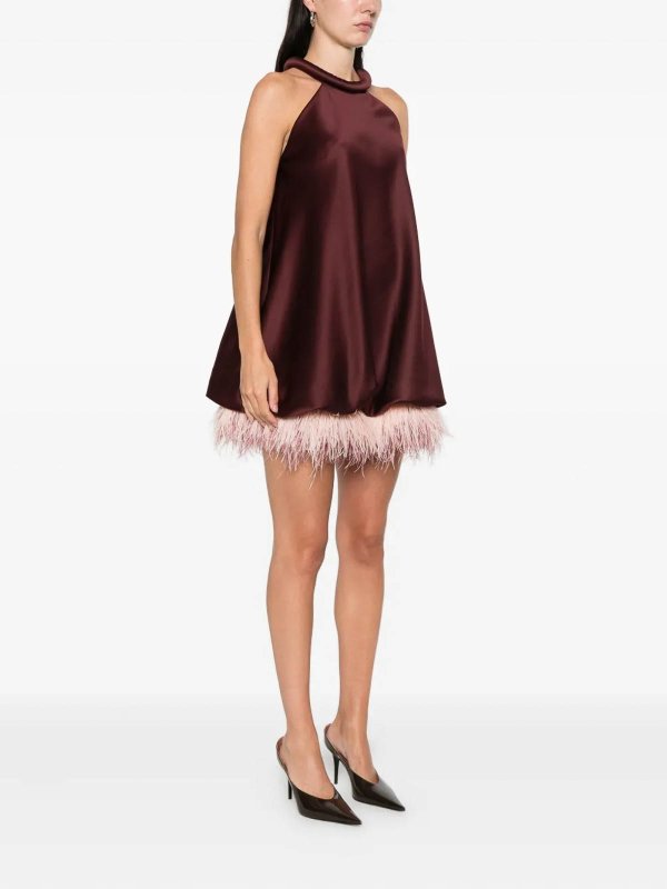 The Best Shops ROSANNA OCAMPO: ニーレングスドレス - 膝丈ドレス - ダークレッド
