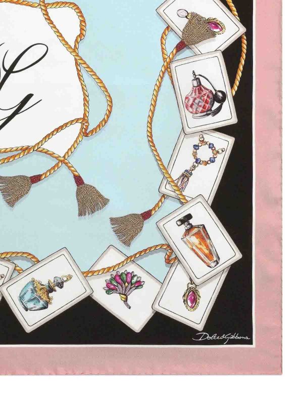 DOLCE & GABBANA: Stolen und Schals online - Stola - Hellblau