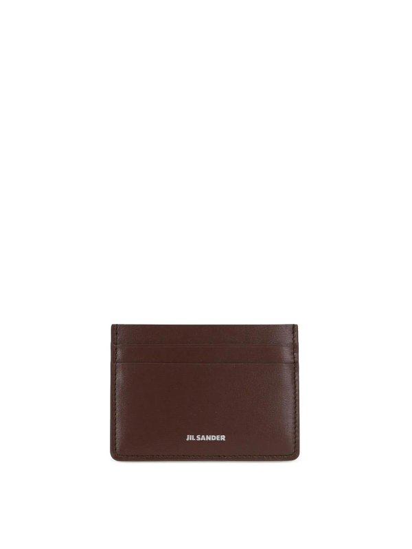 JIL SANDER: 財布＆ポーチ - 財布 - ダークレッド