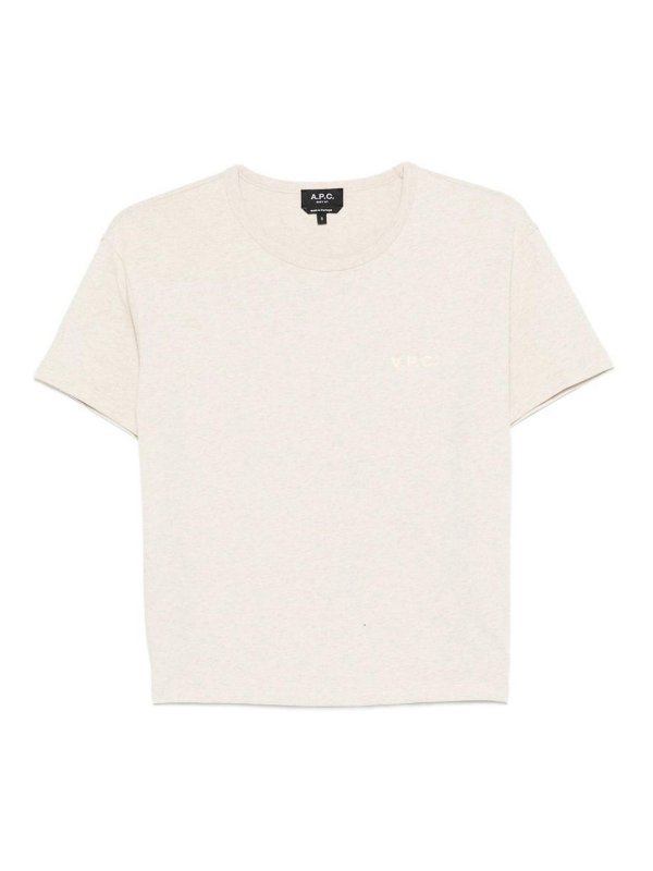 A.P.C.: t-shirts - Round Neck T-Shirt