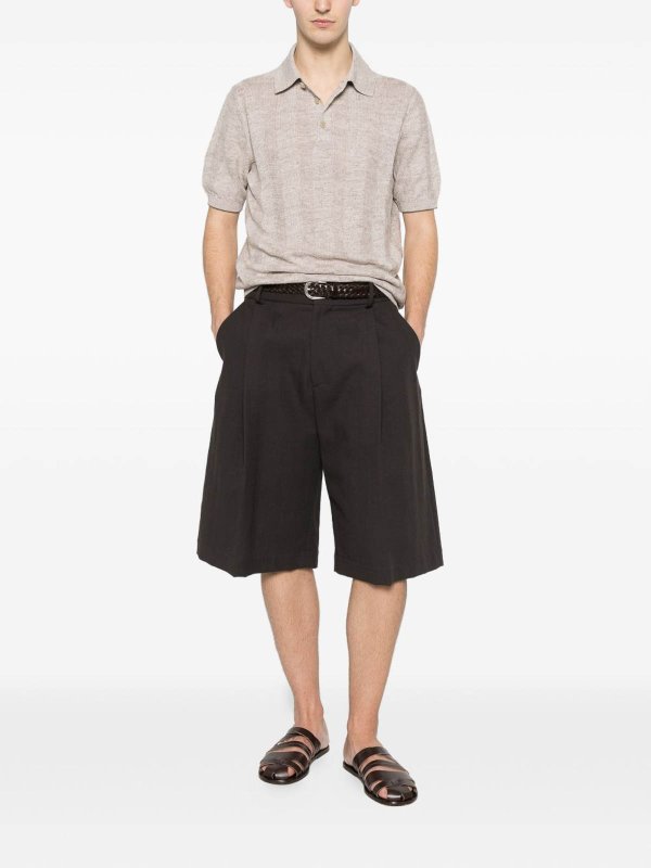 Polo shirt with ribbed buttons Replica 
online: BRUNELLO CUCINELLI