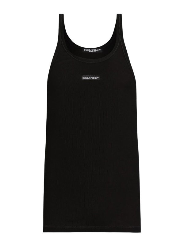 DOLCE & GABBANA: Tops & Tank tops - Cotton Tank Top With Print