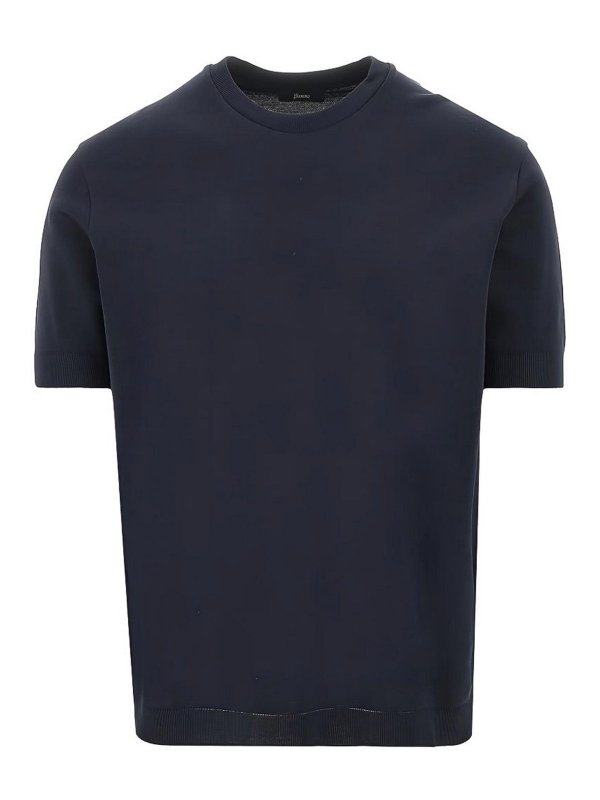 HERNO: T-shirts - T-Shirt - Bleu