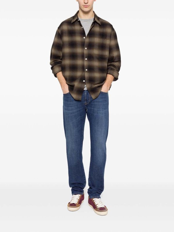 The Best Shops INCOTEX: Straight Leg Jeans - Straight Leg Jeans - Blau