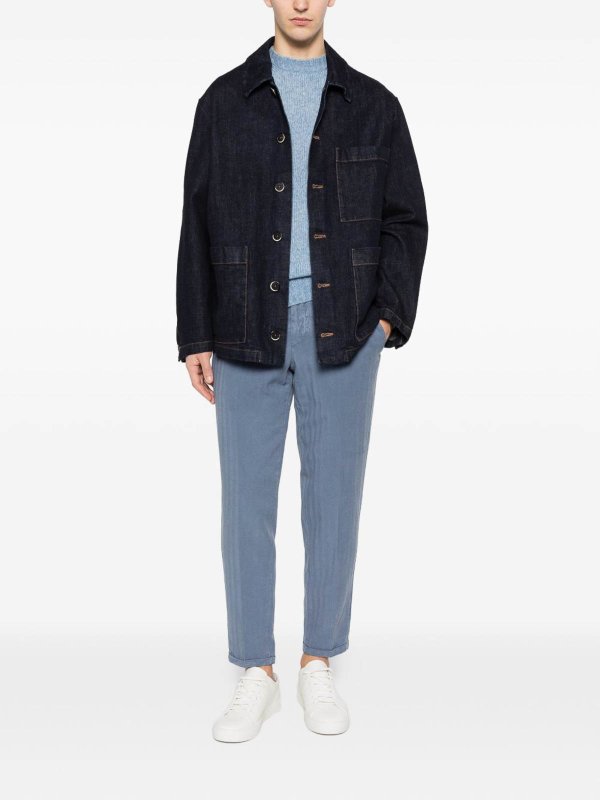 The Best Shops PT TORINO: Casual Hosen - Casual Hose - Blau