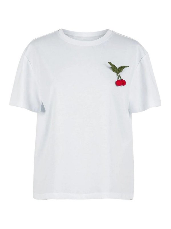 TWINSET: T-shirts - T-Shirt - Blanc